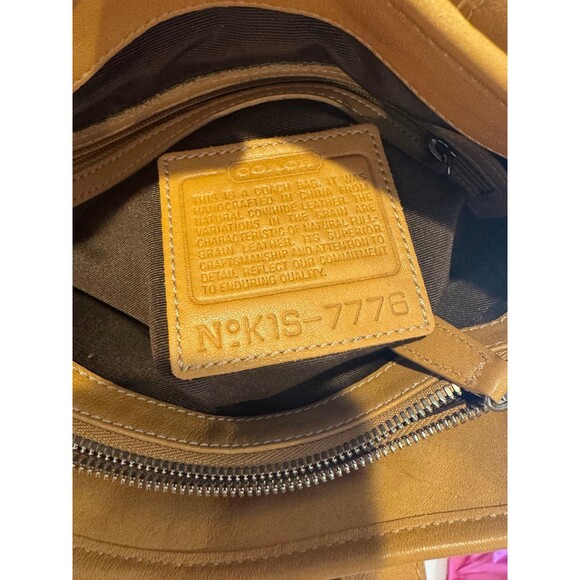 Vintage Coach 7776 Hampton Lunch Tote Tan Leather Shoulder Bag - Picture 4 of 10